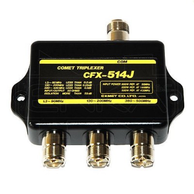 CFX-514J Triplexer 1,3-90 / 130-200 / 380-500 MHz